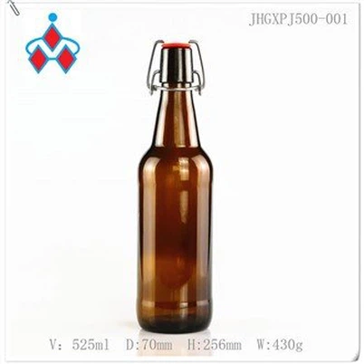Glass Amber Swing Top ølflasker 500ml