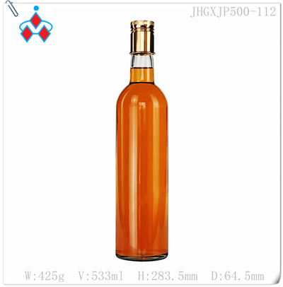 500 ml tom glassflaske for brennevin