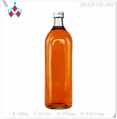 Vintage glass whiskyflasker 750ml
